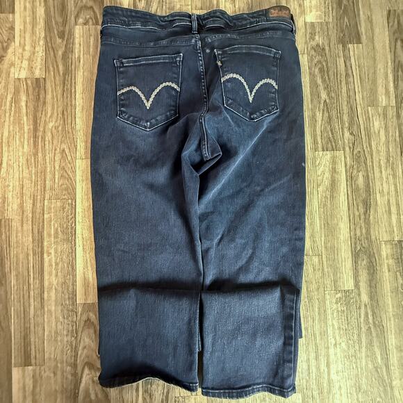 Levi’s 541 Athletic Fit Jeans W34 L32 Stretch Dark Wash Denim Made in Pakistan - Picture 2 of 8